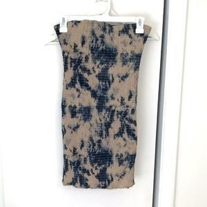 Staringatstars Bodycon tie die crinkled mini dress